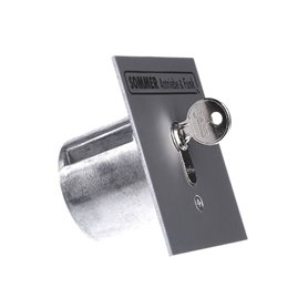 5003V000 SOMMER Selettore a chiave in alloggiamento  metallico (a incasso), 1 contatto con cilindro