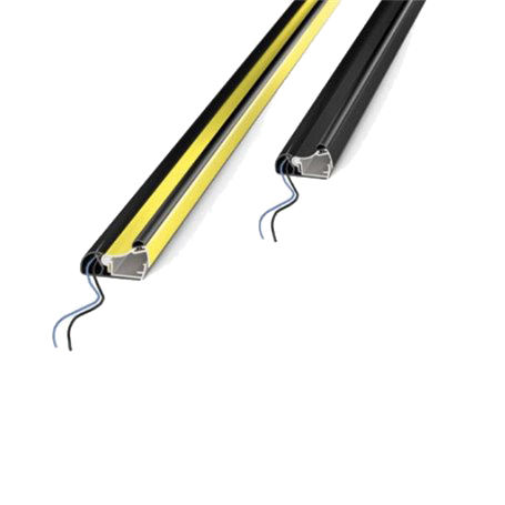 STOPPRY1800 Dispositivo di sicurezza STOP Giallo/Nero a microinterruttori stagni Lungh. 1800mm  STOP PROTO CCE