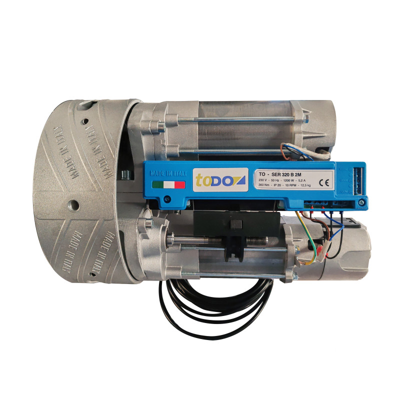 TO-SER320B2M TO-DO Motoriduttore serrande con Elettrofreno 360NM 320 Kg 1200w