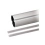 001G03752 Asta Elittica In Alluminio Bianco Profilo Copri Cava L 4 M