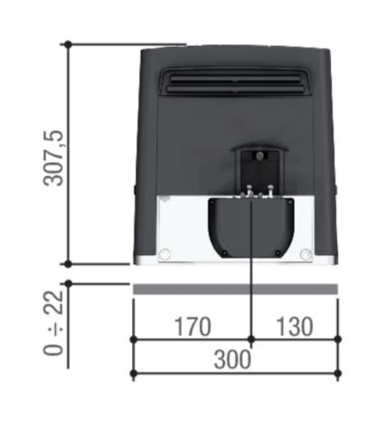 CAME U2923 KIT automazione cancello scorrevole fino a 400Kg